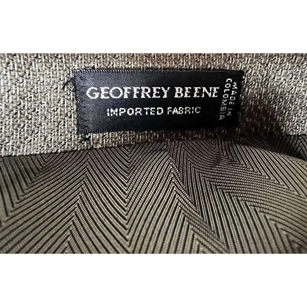Geoffrey Beene Wool 3 Button Suit Jacket Classic Business Sport Coat 43L